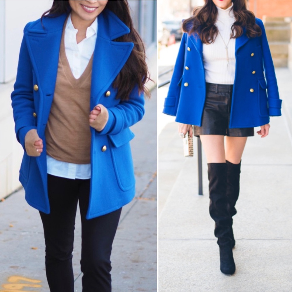 J.Crew double breasted wool Peacoat like new